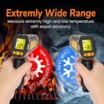 Infrared Thermometer Non-Contact Digital Laser Temperature Gun -58°F to 1112°F (-50℃~600℃) - for Vehicle Repair, Cooking, Food, Meat, Grilling, Pizza Oven, Freezer, Candy and HVAC-Not for Humans