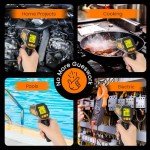 Infrared Thermometer Non-Contact Digital Laser Temperature Gun -58°F to 1112°F (-50℃~600℃) - for Vehicle Repair, Cooking, Food, Meat, Grilling, Pizza Oven, Freezer, Candy and HVAC-Not for Humans