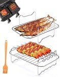 3-Piece Air Fryer Rack Set for Ninja