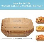 120PCS Non-Stick Air Fryer Paper Liners