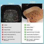 120PCS Non-Stick Air Fryer Paper Liners