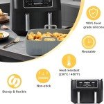 Set of 2 Reusable Silicone Liners for Air Fryers