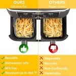 Set of 2 Reusable Silicone Liners for Air Fryers
