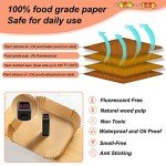 Air Fryer Baking Paper, 23CM Square, 100 Pack