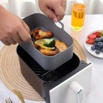 Set of 2 Reusable Silicone Liners for Air Fryers