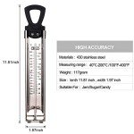 Stainless Steel Cooking Thermometer with Hanging Hook