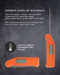 SuperFast Instant Read Meat Thermometer - Orange