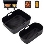 Silicone Liners for Dual Air Fryers - 2 Sizes