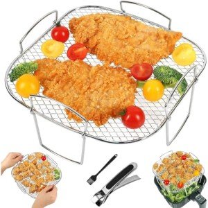 3-Piece Stainless Steel Air Fryer Rack Set