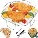 3-Piece Stainless Steel Air Fryer Rack Set