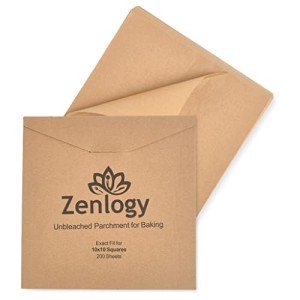 Zenlogy Parchment Paper for Square Pans – 200 Sheets