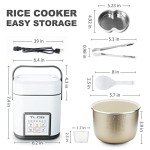 Compact Ceramic Rice Cooker for Healthy Meals