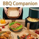 Disposable Air Fryer Liners - 100Pack, 20cm Square