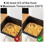 Disposable Air Fryer Liners - 100Pack, 20cm Square