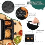 Silicone Liner for Dual Basket Air Fryers