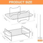 AKOFIC Air Fryer Rack Set with Skewers