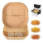 Non-Stick Air Fryer Paper Liners - 120 Pcs
