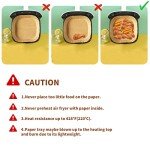 Non-Stick Air Fryer Paper Liners - 120 Pcs
