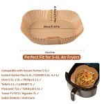 Non-Stick Air Fryer Paper Liners - 120 Pcs