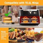 Stainless Steel Air Fryer Rack Set with Skewers