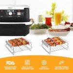 Stainless Steel Air Fryer Rack Set with Skewers