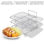 Ninja Air Fryer Racks - Three Layer Stainless Steel