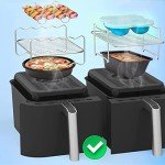 Stainless Steel Air Fryer Rack with Cooking Brush