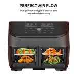 Stainless Steel Air Fryer Rack with Cooking Brush