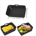 Silicone Air Fryer Liners for Dual Zones - 2 Pack