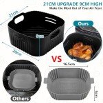 Silicone Air Fryer Liners - 2 PCS Set