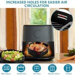 Silicone Air Fryer Liners - 2 PCS Set