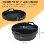 Silicone Liner with Divider for Air Fryers