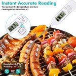 Digital Instant Read Meat Thermometer with LCD Display