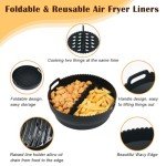 Silicone Liner with Divider for Air Fryers