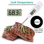 Digital Instant Read Meat Thermometer with LCD Display