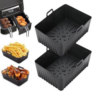 IRENOS® 8QT Silicone Air Fryer Liners (2-Pack)