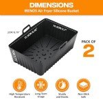 IRENOS® 8QT Silicone Air Fryer Liners (2-Pack)