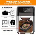 IRENOS® 8QT Silicone Air Fryer Liners (2-Pack)