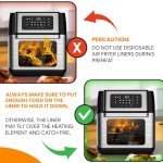 IRENOS® 8QT Silicone Air Fryer Liners (2-Pack)