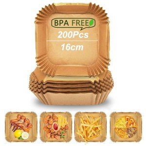 200 PCS Air Fryer Disposable Liners, 16cm