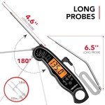 Instant Read Meat Thermometer with Dual Probes