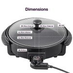 Andrew James Electric Multi-Cooker Non-Stick Skillet
