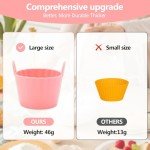 Pink Silicone Muffin Cases for Air Fryer - 4 Pack