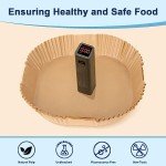 100PCS Square Air Fryer Parchment Paper Liners