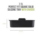 Tower Square Air Fryer Tray with Divider - 2.5L