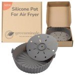 GreenMingle Reusable Silicone Air Fryer Liner 9