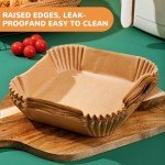 Disposable Air Fryer Paper Liners - 100 Pack