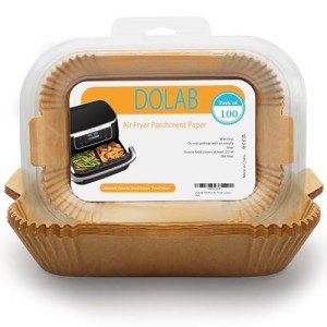 100 Pack Air Fryer Liners for Easy Cleanup