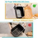 100 Pack Air Fryer Liners for Easy Cleanup