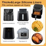 BYKITCHEN 9 Inch Air Fryer Silicone Liners – 2 Pack